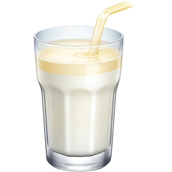 glass of glowing pure milk with divine light, spiritual nourishment emoji