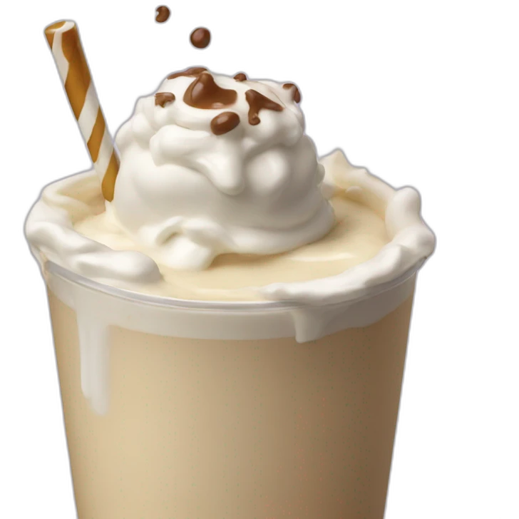 vomit milkshake emoji