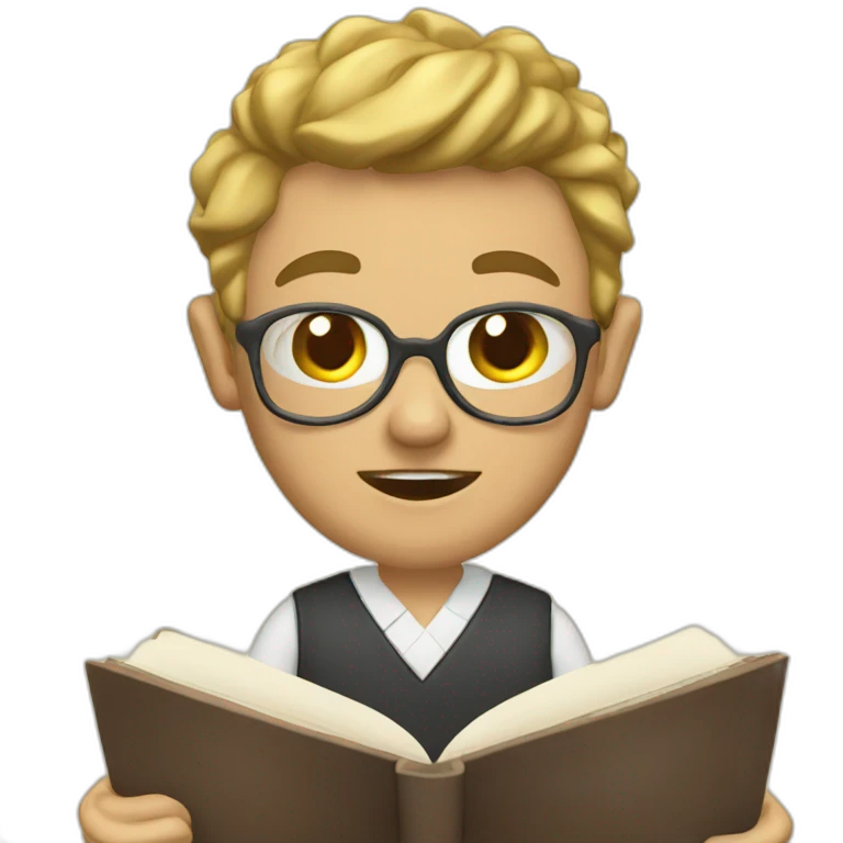 An evil teacher with a diary emoji