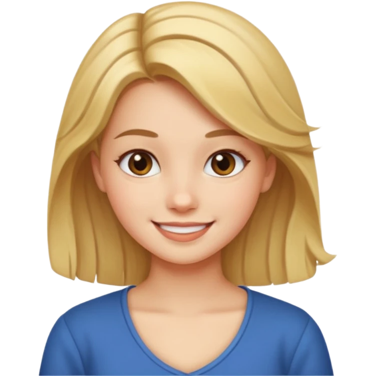 دختری که جوانه جانبی  emoji