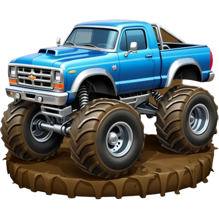 Big car monster truck emoji