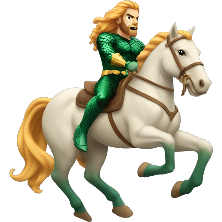 aquaman riding horse emoji