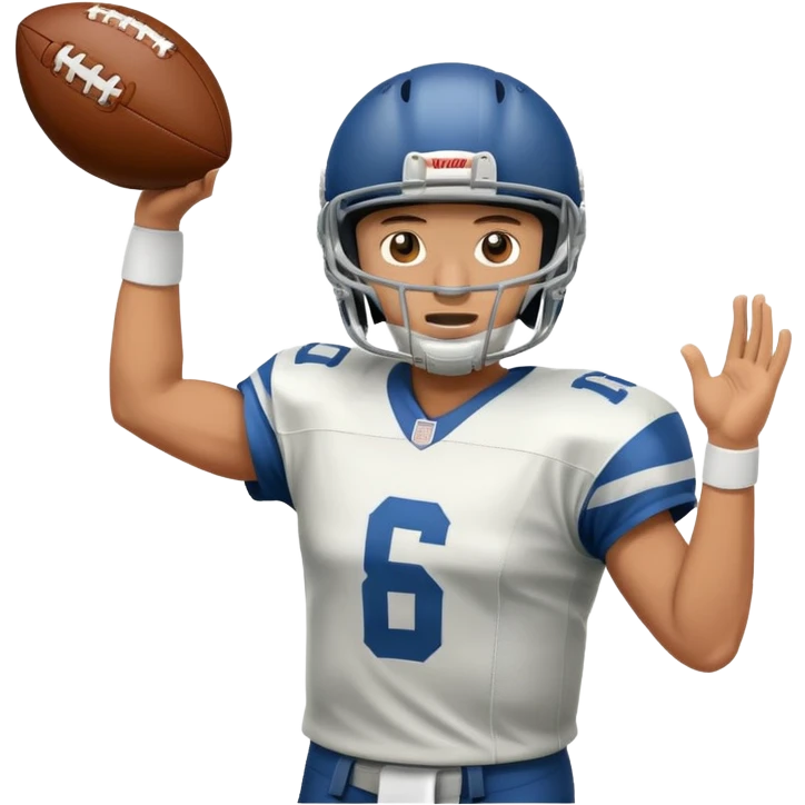 quarterback throwing ball emoji