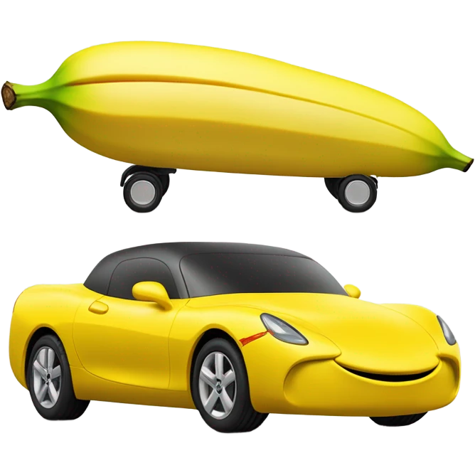 Banana car emoji