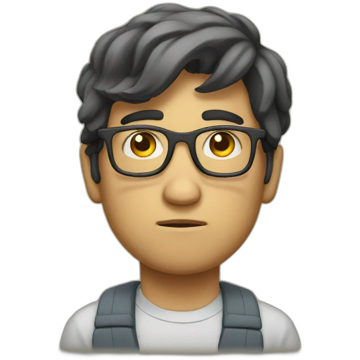 Sad Nerd  emoji