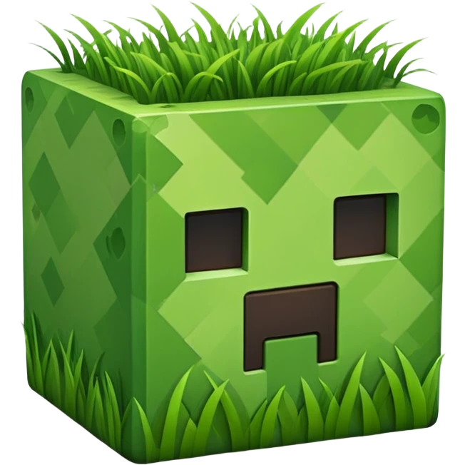 Minecraft grass block emoji