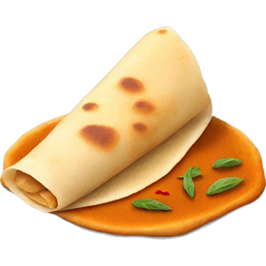 Dosa masala emoji