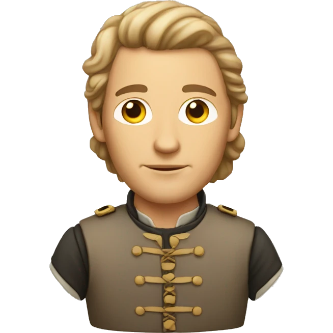 first american colonist, white male emoji