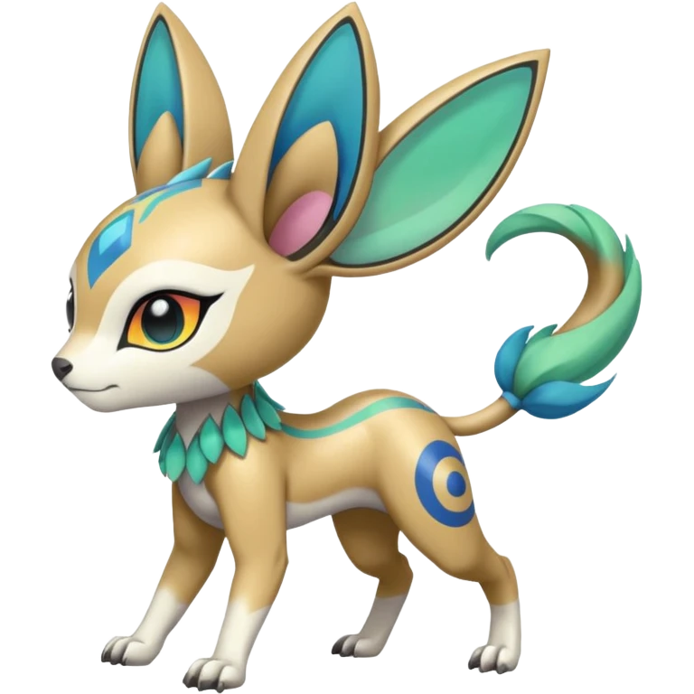 Colorful Exotic Randomly-colored Cartoon Anime Meloetta-WereGarurumon-Trico-Pokémon-Fakémon-fusion-hybrid-creature emoji