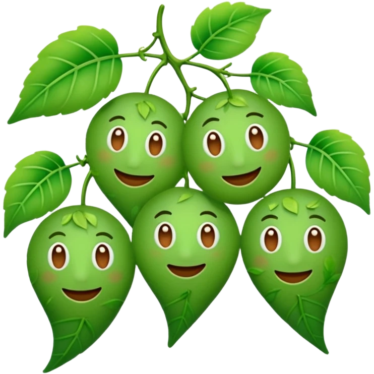 3 emojis on the vine emoji