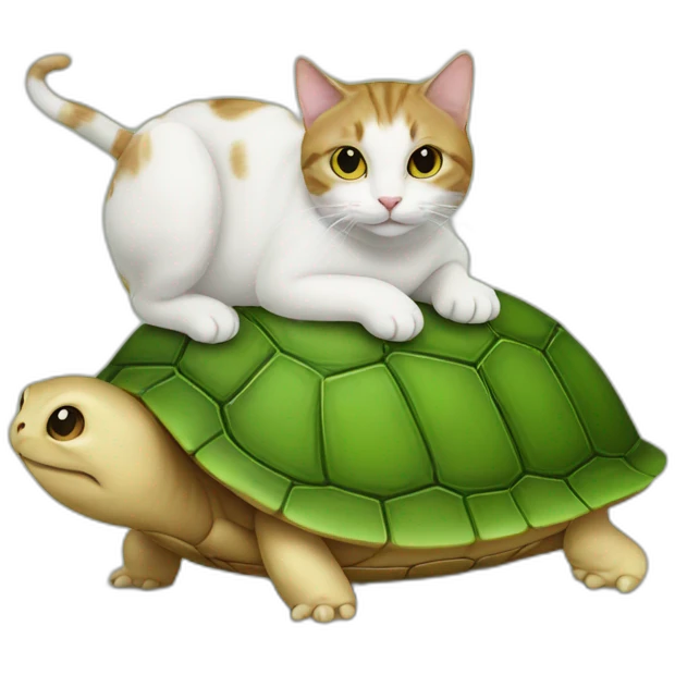 CaT on a turtle emoji