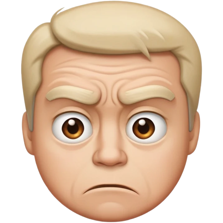 Un emoji con cara de que miras mal a alguien  emoji