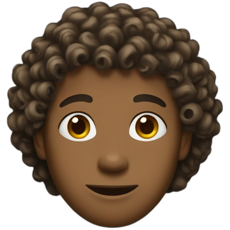 Metisse men  curly hair   emoji