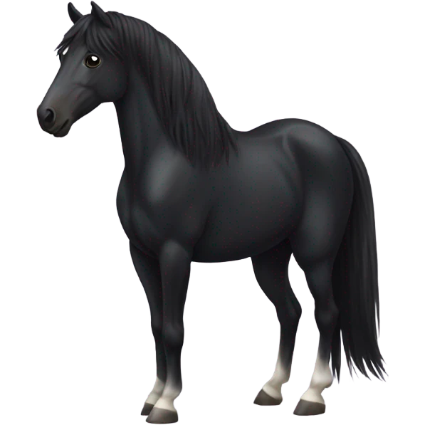 Black horse emoji