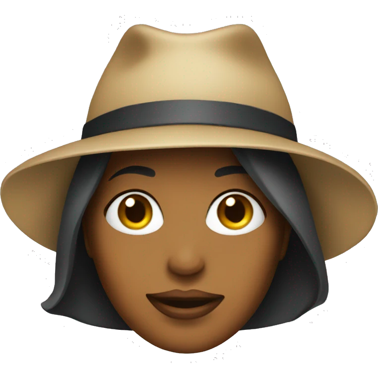 woman face with hat emoji