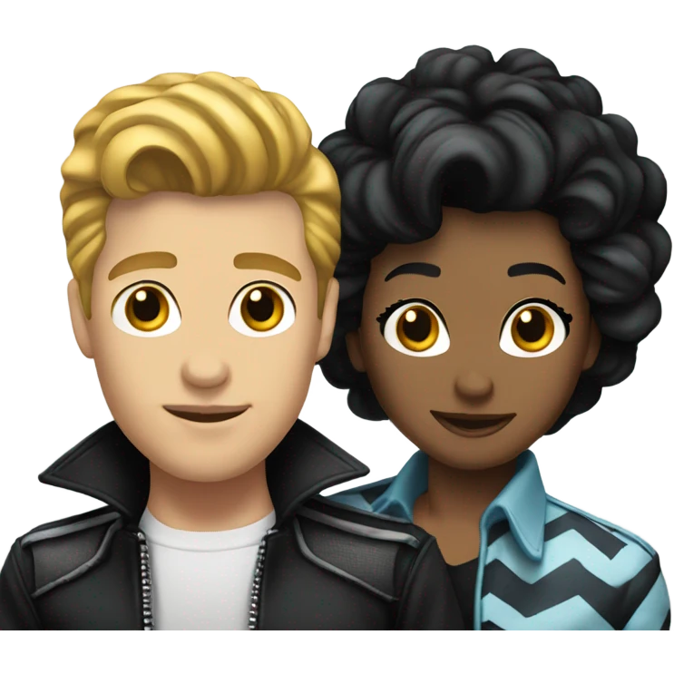 Jailhouse rock couple emoji