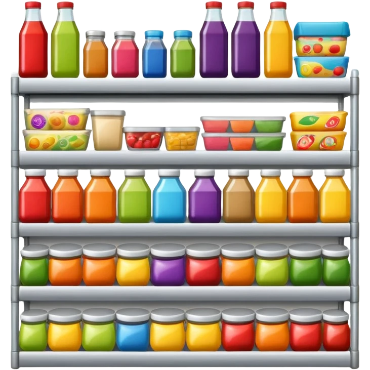 Grocery shelf automation emoji