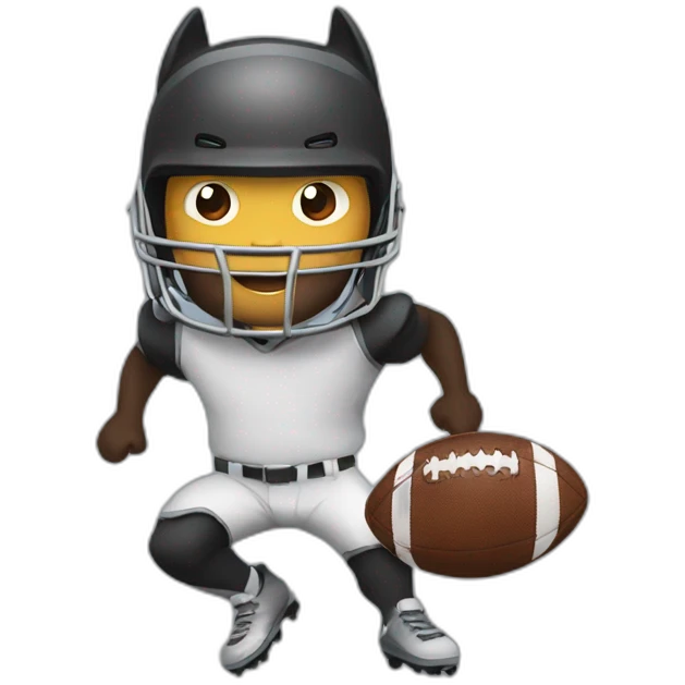 Bat play football emoji