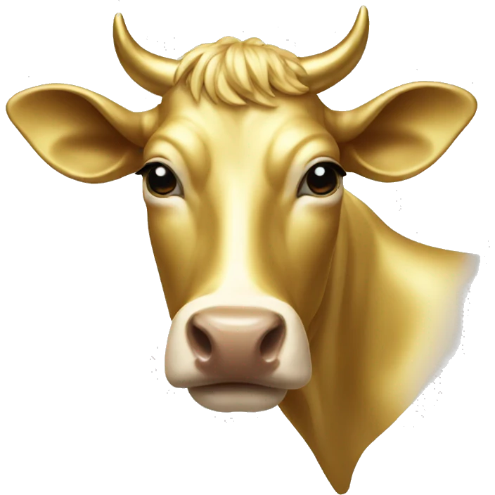 gold cow emoji