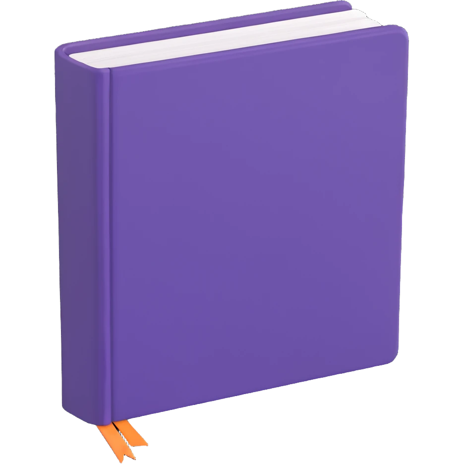 purple book closed emoji