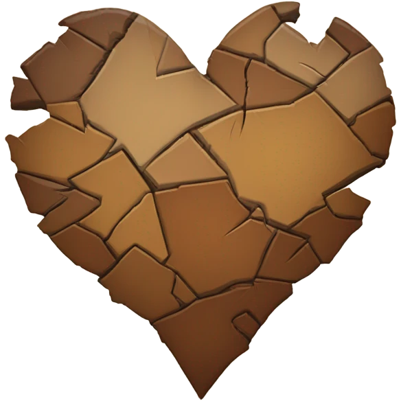broken brown heart emoji