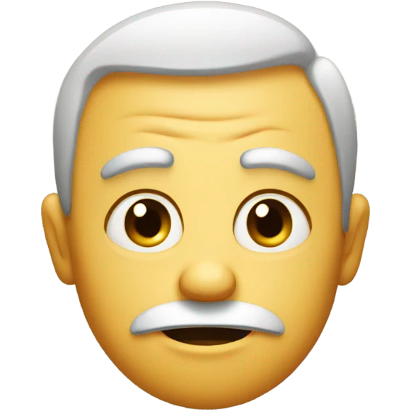An Emoji side eyeing  emoji