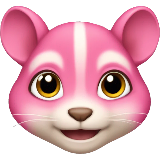 Pink chipmunk emoji