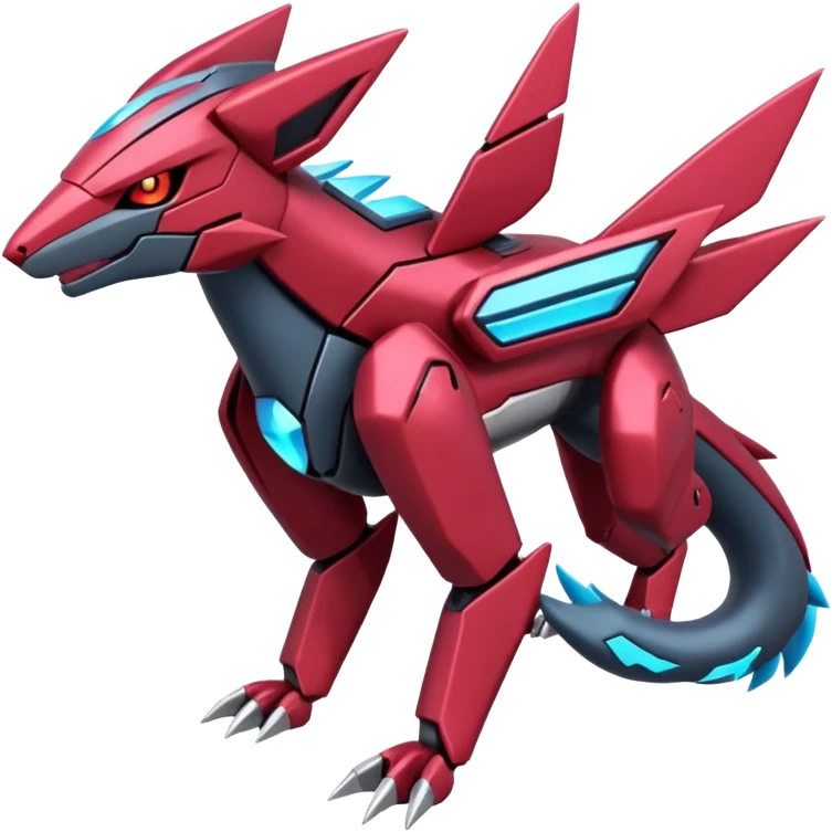 Futuristic Modern Genesect-Zeraora-Palkia-Zoroark-fusion emoji