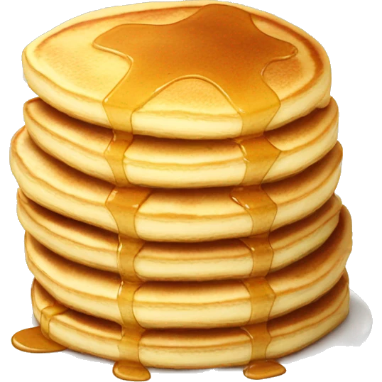 Stack of fluffy pancakes emoji