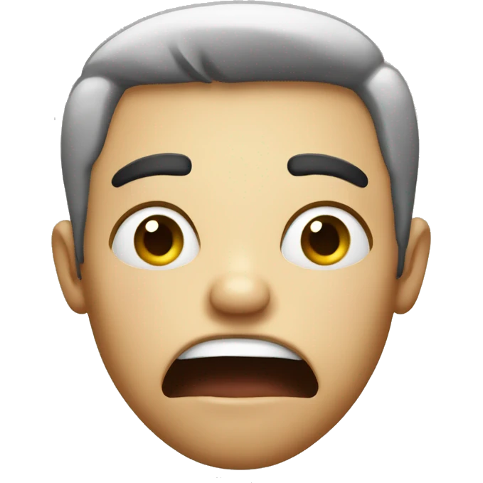 shocked face with closed mouth emoji