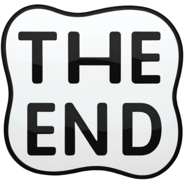 i need a THE END sticker emoji
