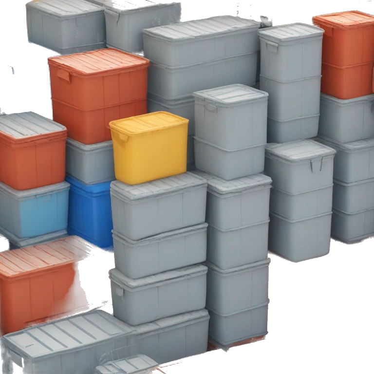 Plastic storage containers  emoji