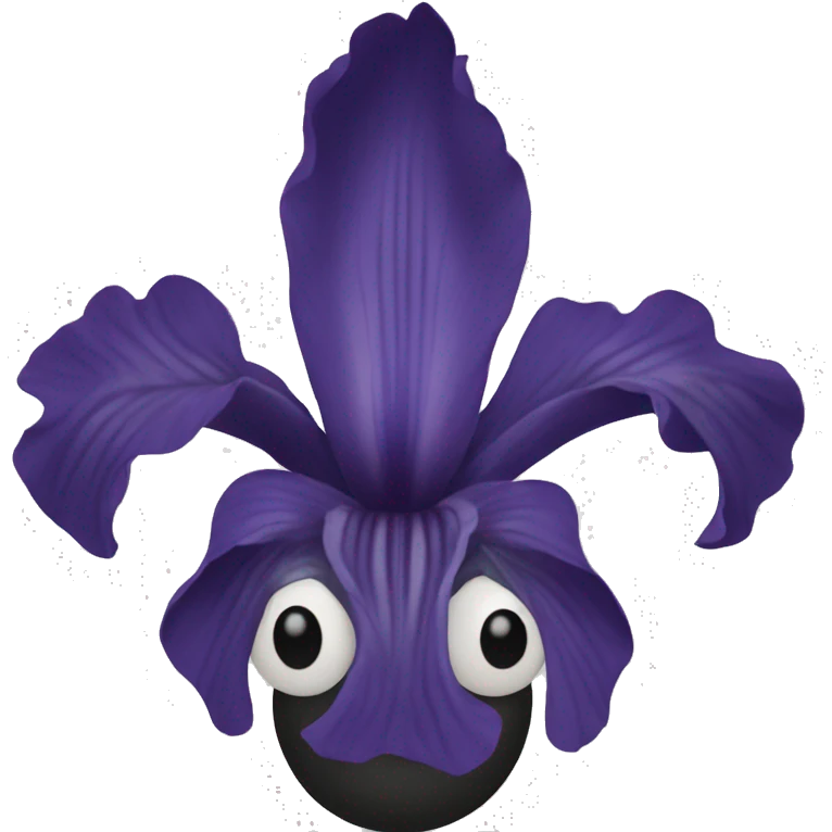 Black iris emoji