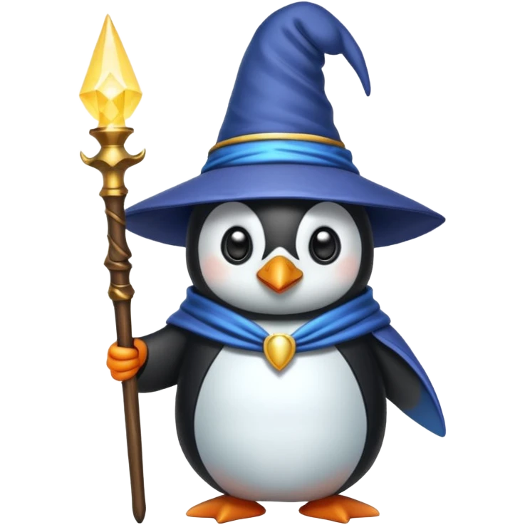 Penguin Wizard emoji
