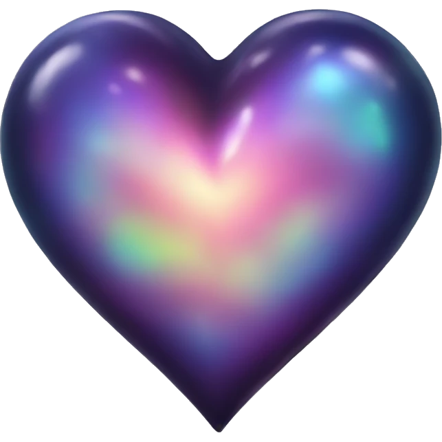 dark iridescent scale heart emoji