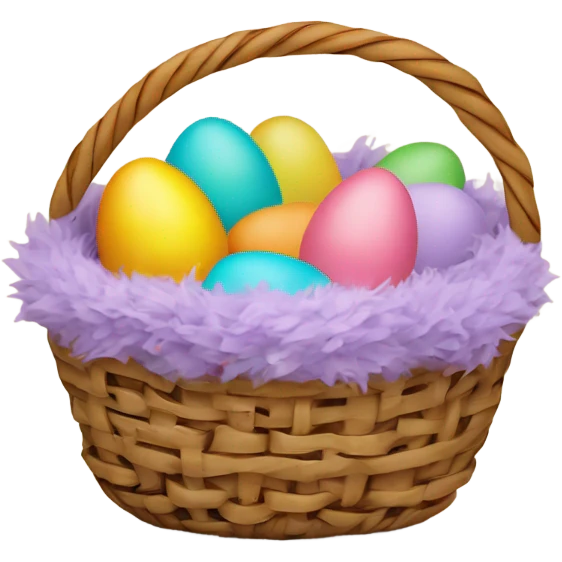 Easter eggs in a basket emoji
