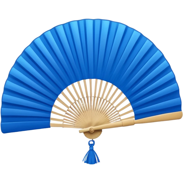 blue folding fan emoji