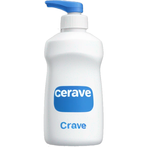 cerave washing foam bottle emoji