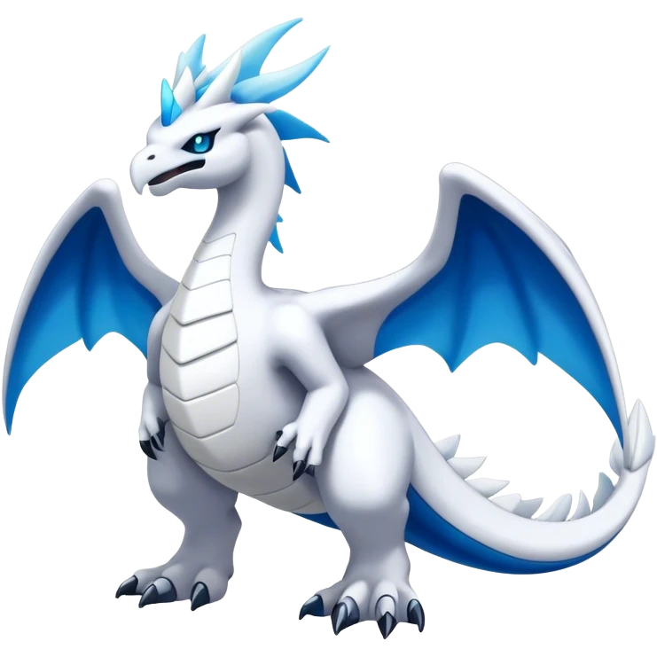 Kyurem-reshiram-Lugia-hybrid, full body emoji