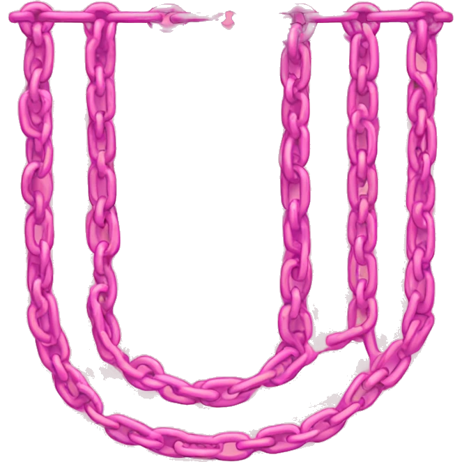 Pink chains emoji