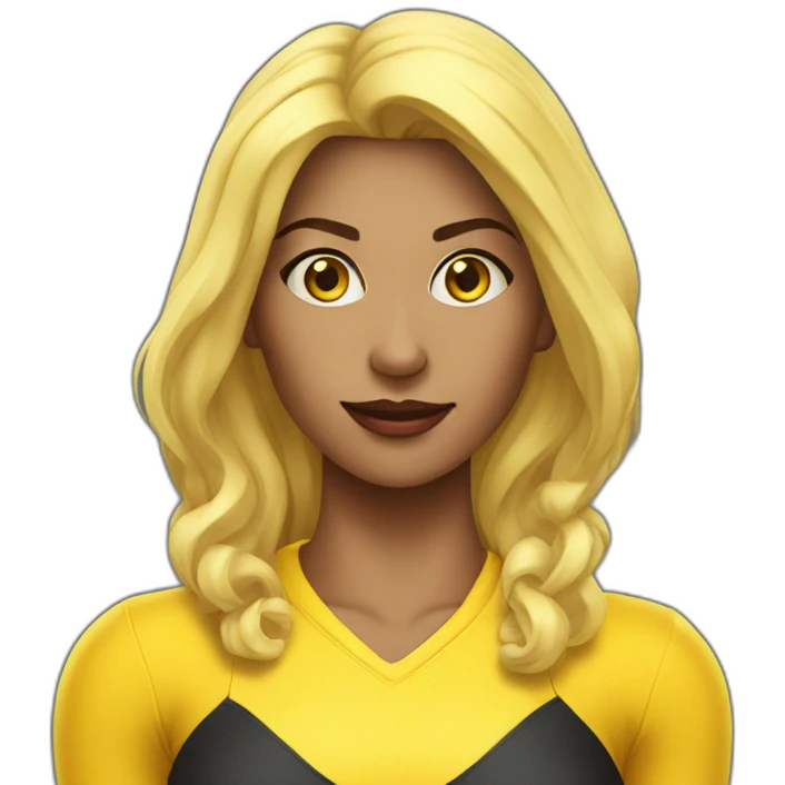 Sexy yellow Witch sportswoman emoji