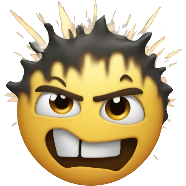 exploding and mad emoji