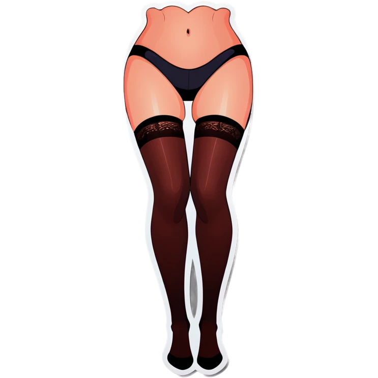 Woman wearing stockings  emoji