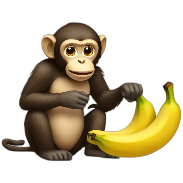 monkey eating banana emoji