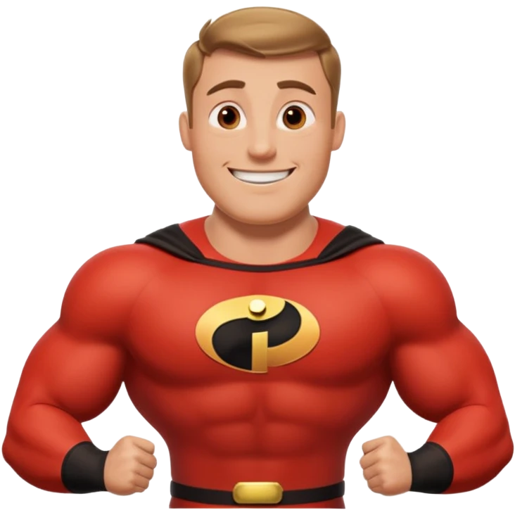 Mr. Incredible from The Incredibles Movie emoji
