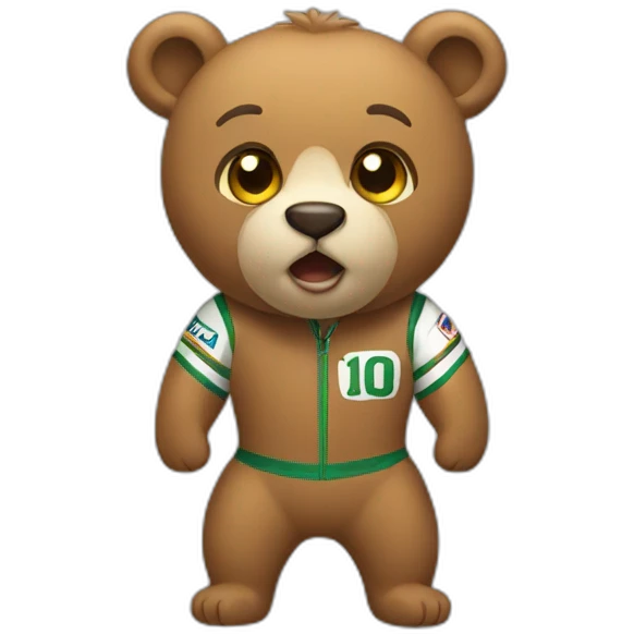 racer bear emoji