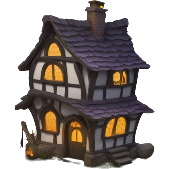 mystical witch cottage  emoji