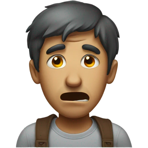 Man in pain emoji