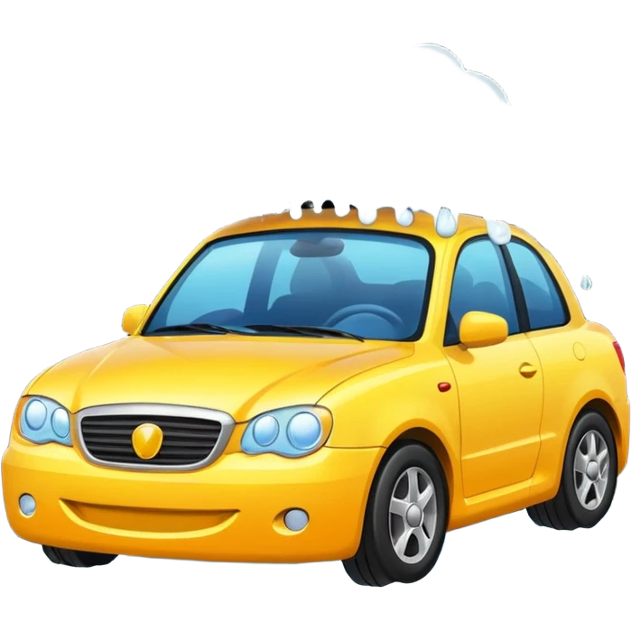 create me an image for a vertical in my super app, Car wash emoji