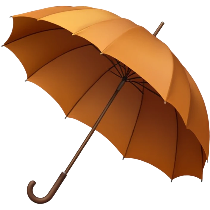 Brown Cozy umbrella autumn emoji